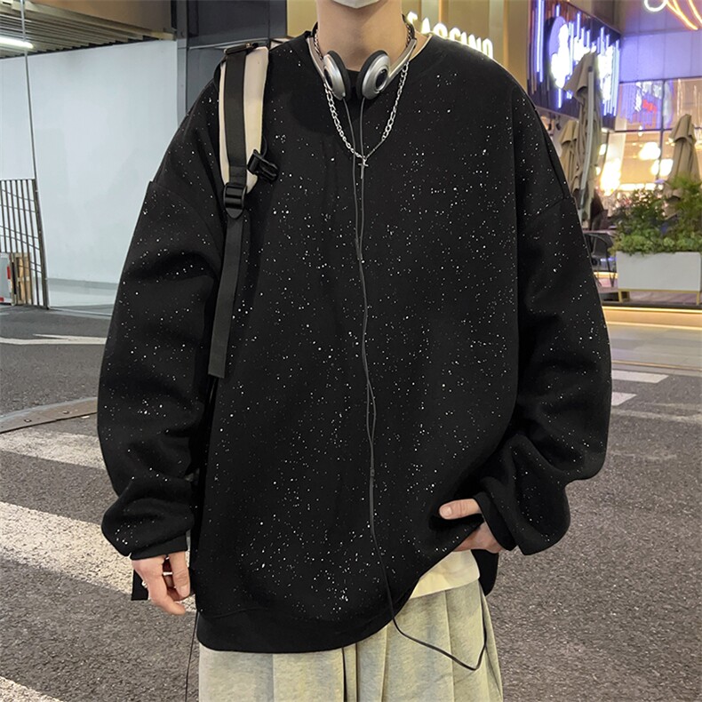 2025春季港风新款满天星碎钻圆领卫衣VE55147-P40图片