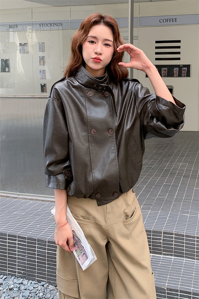 2025秋装新款现货皮衣2C256-101-P145-K218,女装皮衣,2C256