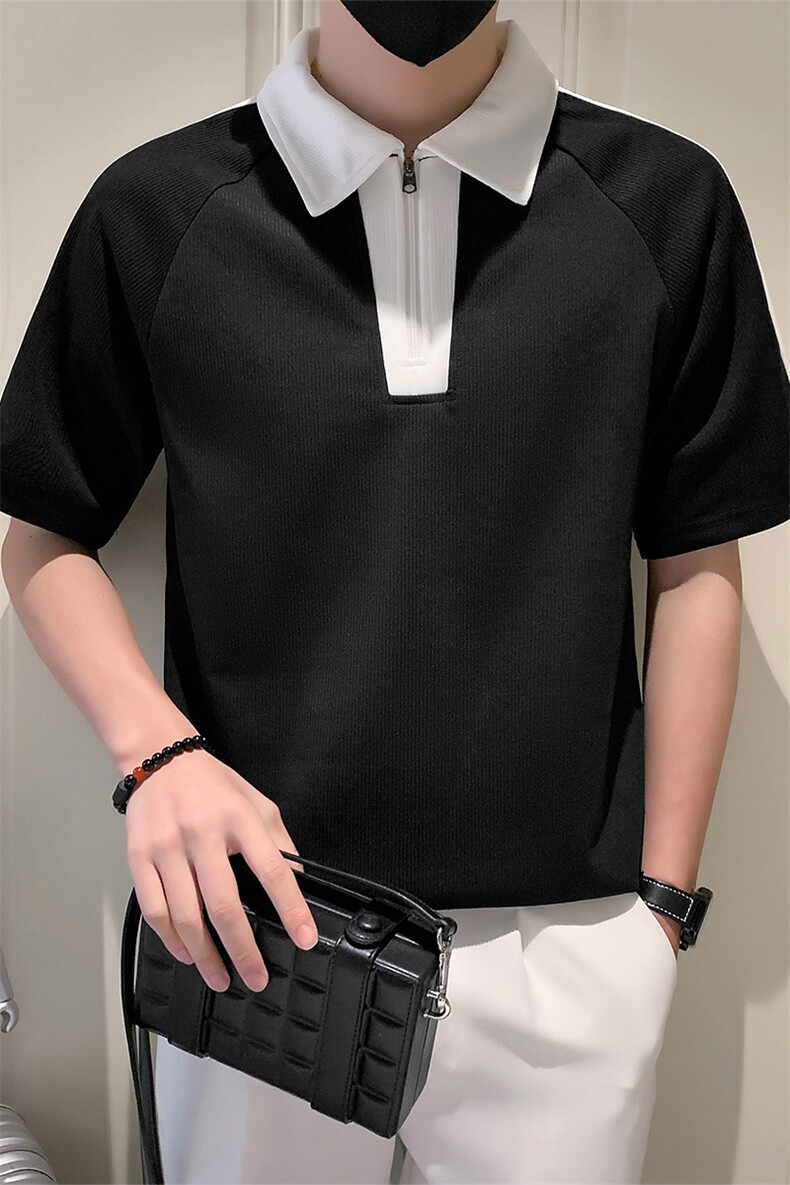 夏新款短袖POLO衫男社会小伙短袖T恤A210-A811-P45控68,男装T恤,星座210-3