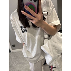 万针全刺绣工艺抖音得物高品质260克重磅纯棉双纱美式高街短袖T恤，男装T恤，电商A486