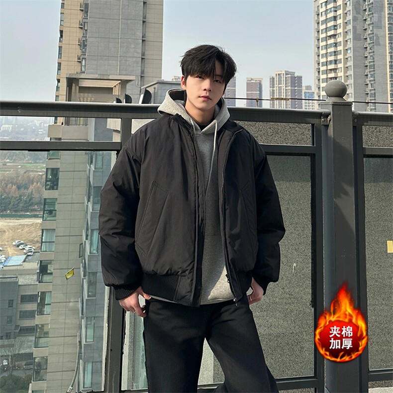 夹棉加厚棉衣[网图]飞行员夹克美式短款外套男 5D1199-TP48不图片