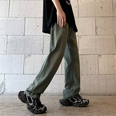 美式复古百搭休闲宽松做旧bf风情侣中性直筒牛仔裤男女N3024-p42，男装牛仔裤，星座1008-1
