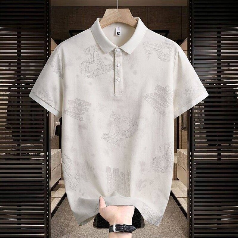 25058-P40夏季时尚休闲T恤男POLO衫 欧货潮牌商务休闲短袖T恤图片