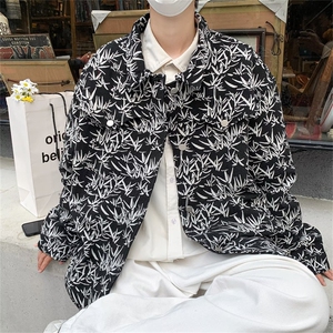 2022秋季新款牛仔外套男潮牌高级潮ins宽松复古迷彩夹克JK942-P70图片