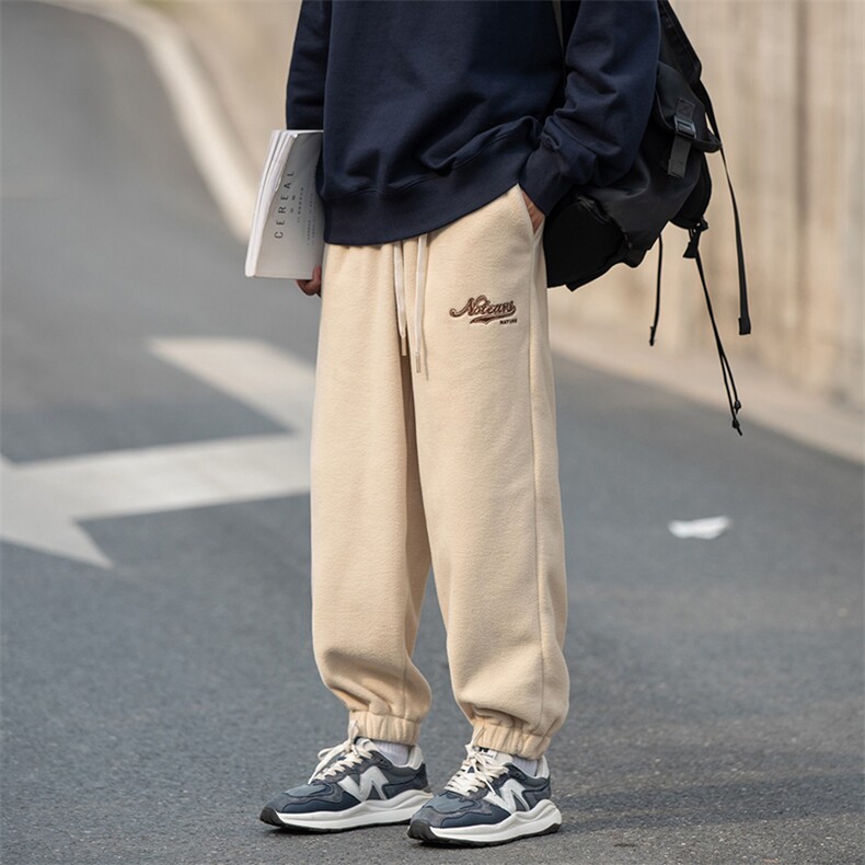 2024冬新款cityboy日系加绒加厚宽松束脚休闲运动裤K262-P40控78,男装休闲裤,星座914-3
