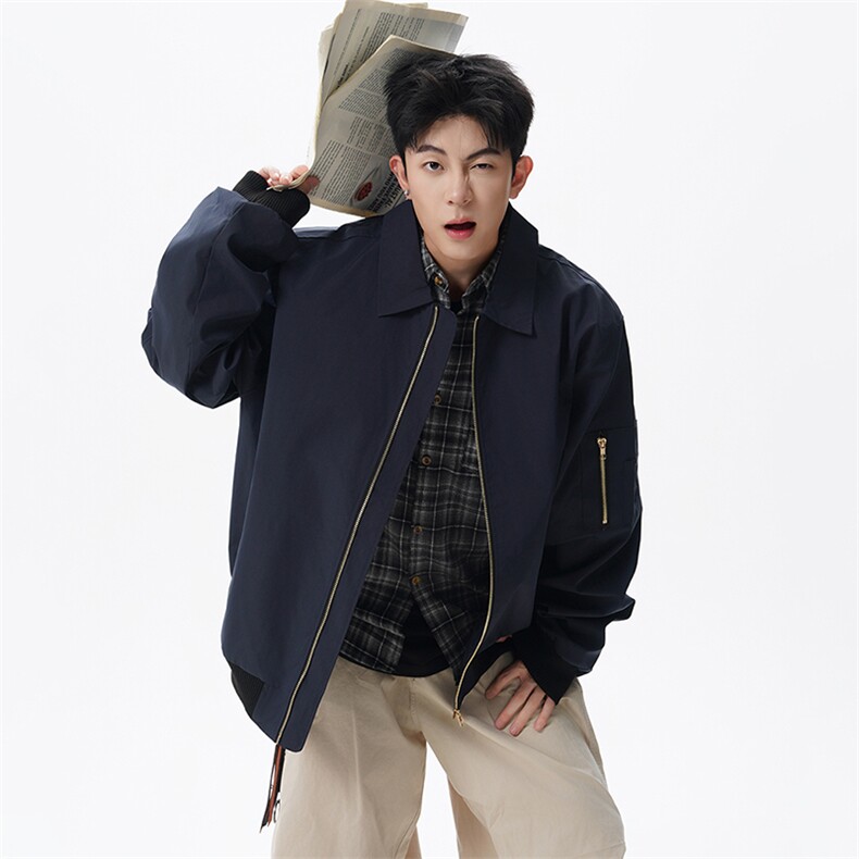 潮流衬衫领夹克难装百搭上衣户外防寒外套J065特批50，男装夹克，电商A073