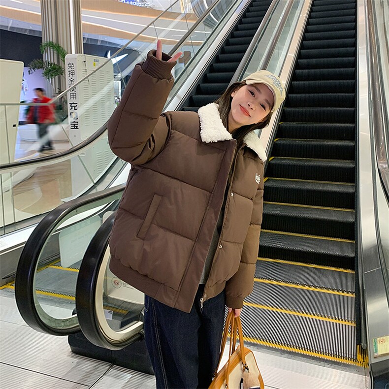 A468-P95冬季宽松男女上衣外套棉服个性港风上衣毛领上衣,男装棉衣,星座911