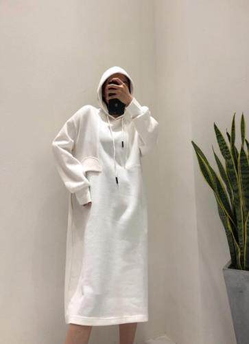 秋季长款卫衣裙，女装卫衣/绒衫，E·呀