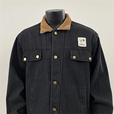 美式复古水洗翻领牛仔外套潮牌宽松休闲设计夹克，男装夹克，星座410-7