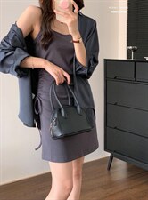 香丽迪网红chic高级感丝滑醋酸外披两件套，其它，香丽迪1