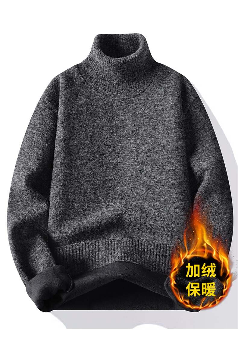 高领绵羊毛男加绒加厚毛衣秋冬季保暖毛线针织衫7173-P48元,男装针织衫/毛衣,星座1706