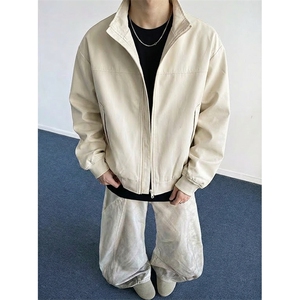 26春装新款美拉德立领飞行夹克boxy廓形休闲百搭外套上衣 JK6500图片