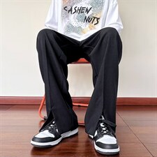 男秋季新款港风休闲裤开衩西裤XK043P32，男装休闲裤，星座1116-2