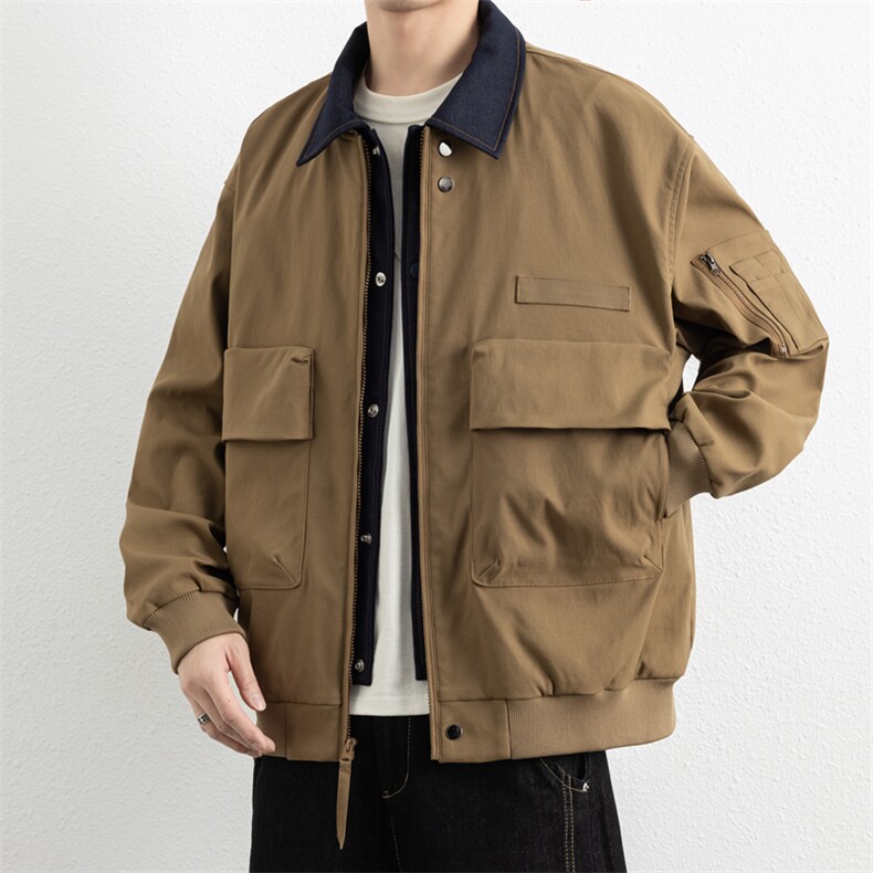 休闲夹克2026春新款潮牌男装宽松百搭工装外套JK02632-P85,男装夹克,星座308B-2
