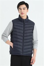 坎肩羽绒马甲2023冬季新款中年男士时尚宽松保暖打底背心爸爸上衣，男装背心/马甲，电商B212（原钱塘6029）