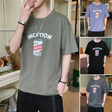 短袖t恤男士衣服宽松圆领半袖潮流全棉打底衫男夏天DS664TP25，男装T恤，电商A102