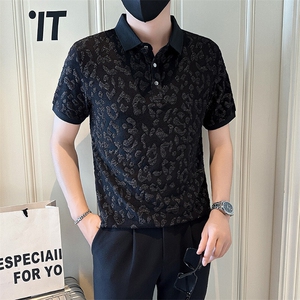 店主风社会小伙男士夏季翻领POLO衫男日常上衣301A-1/PL115/P53图片