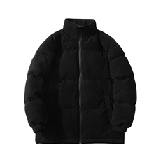 冬季加绒加厚立领大码棉衣青少年男女纯色百搭棉服外套6223-P100，男装棉衣，电商A441-1