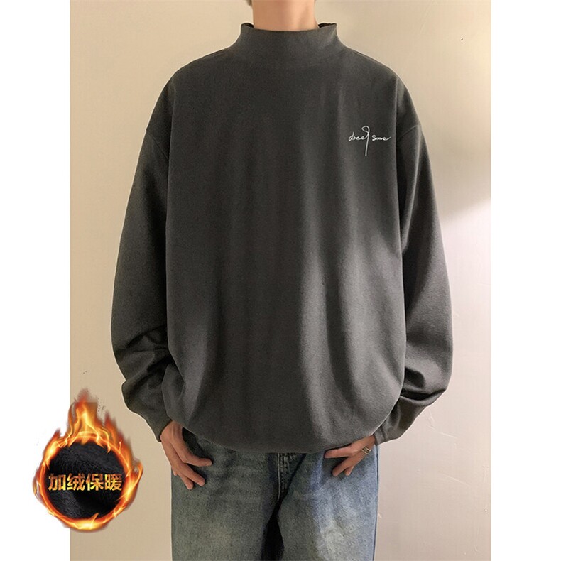 量大优可提供视频冬季德绒打底衫HD019-1-DR4509-P30，男装针织衫/毛衣，电商019-1