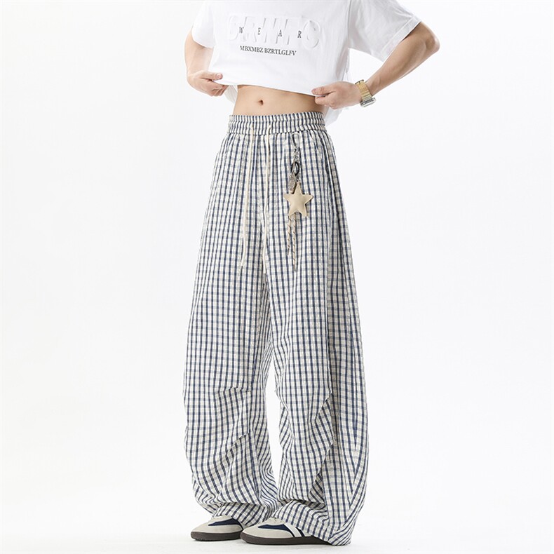 2026 春季新款 无影墙格子弯刀裤带挂件M-5XL HK26077-特P35图片