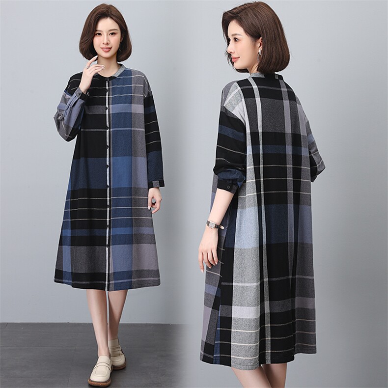 2023年春款流行台湾纱新款纯苎麻贵夫人连衣裙亚麻棉麻女高端气质，女装连衣裙，江忆布依