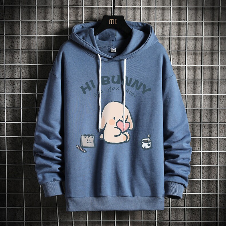 WY2314-P35加绒款-P40纯棉连帽卫衣男大码运动帽衫宽松薄网格,男装卫衣,电商A040A