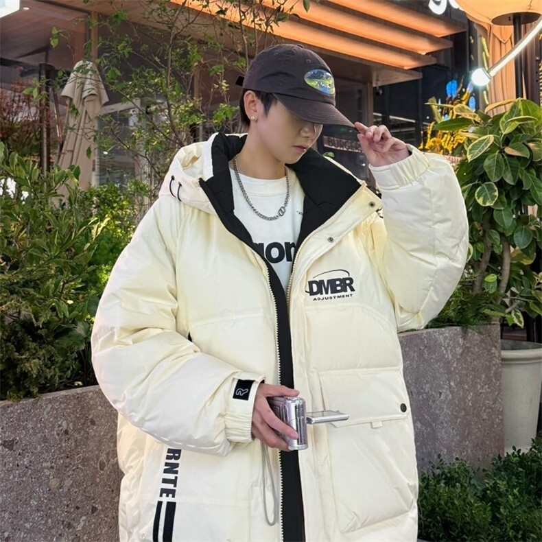 79006-特P258羽绒服青少年新潮港风休闲潮流时尚宽松保暖外套男,男装羽绒服,电商D310B