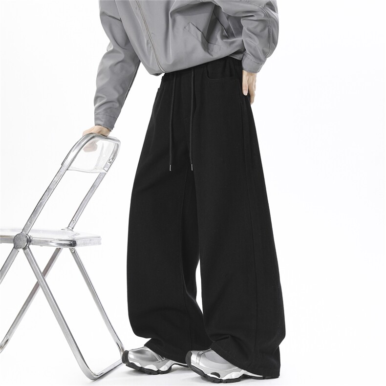 牛仔裤男直筒宽松大码抽绳美式裤子长裤809B-S001-P48,男装牛仔裤,星座809B（原星座805）