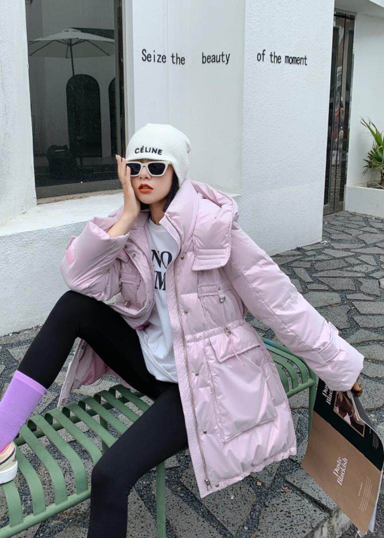 现货幻彩拉绒新面料90白鸭绒羽绒服，女装羽绒服，登石木子