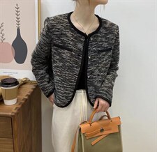 【素妮】2022春款扎线小香外套，其它，素妮