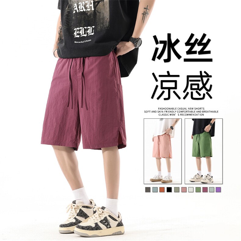 抖音品质男夏季潮牌休闲运动男士五分裤A146-GY251特p21量大优,男装牛仔裤,HDA146