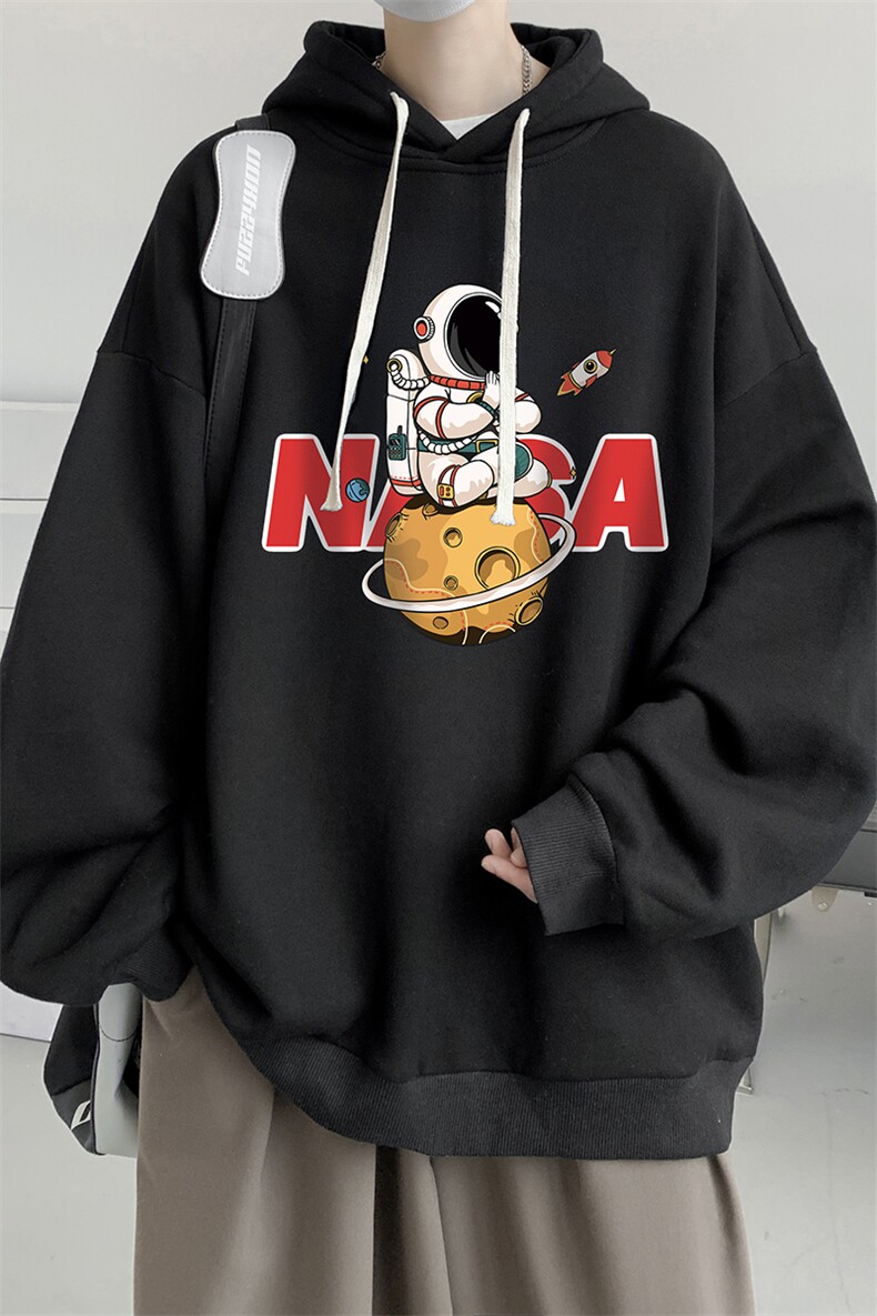 连帽卫衣男大码运动服帽衫外套WY2289-P35加绒款-P40,男装卫衣,电商A040