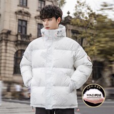 TIM2026冬季新款90%白鸭绒中长款连帽羽绒服男XZ109-Y1266-P218，男装羽绒服，星座109