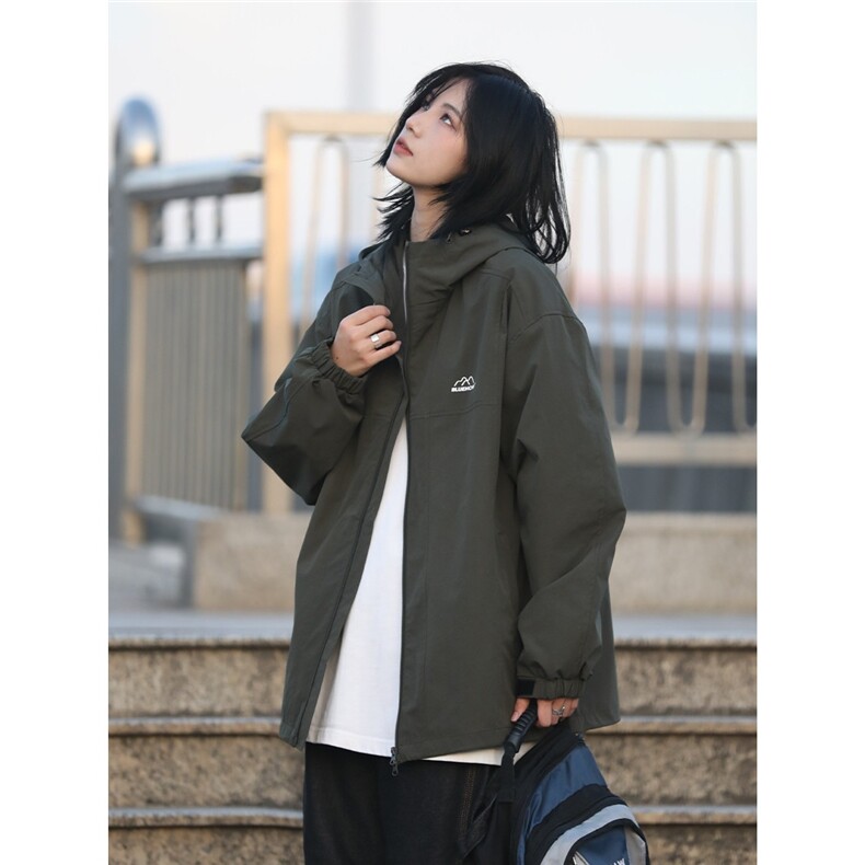 1506A/GG1010/P59冬季日系印花冲锋衣男女宽松连帽夹棉1,男装夹克,星座1506A