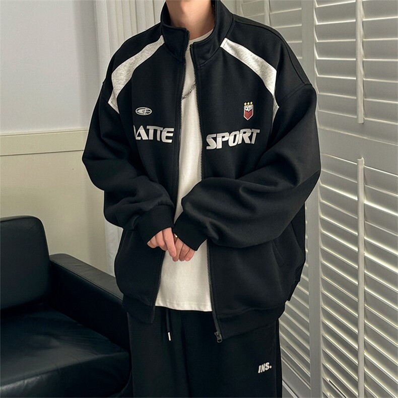 现货新款刺绣立领夹克外套男潮牌时尚休闲上衣A351-AW2518-P110，男装夹克，电商A351