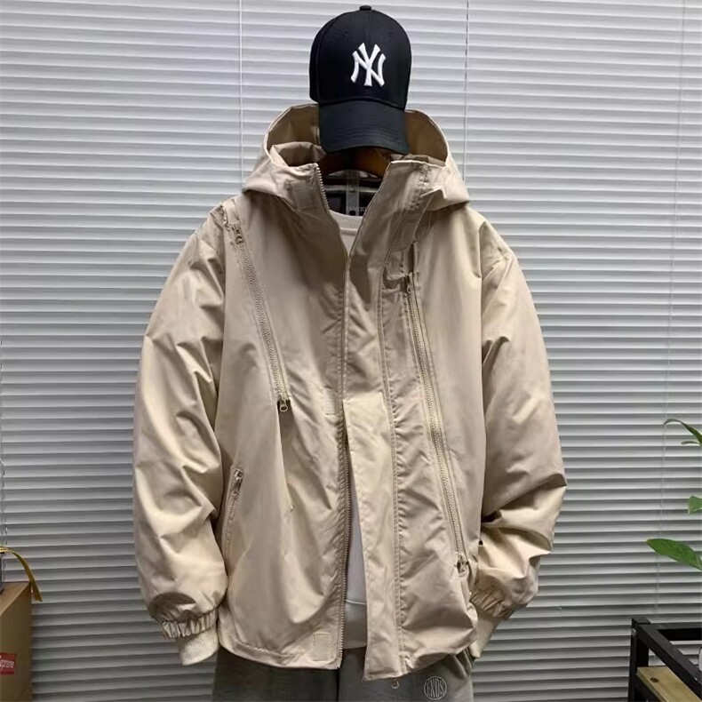 P35冲锋衣CFY001黑色/红色/卡其色/绿色/咖色M-3XL,男装夹克,星座506A
