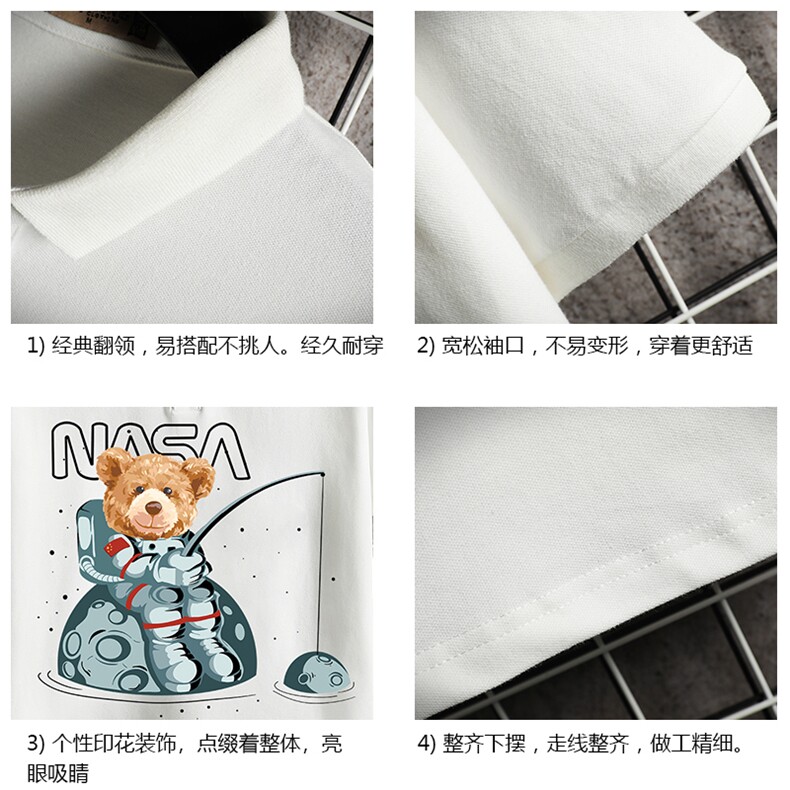 PL57251-P35翻领短袖polo衫男大码胖子半袖t恤男有领保罗衫网格,男装Polo衫,电商A040A