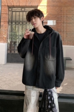 2026春款新款男女同款宽松上衣潮牌港风痞帅牛仔外套HY698TP55，男装工装外套，电商A102B