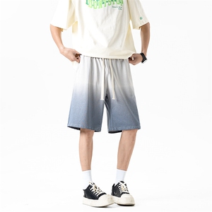 短裤男夏季新款港风宽松渐变色扎染五分裤学生运动裤DK1025-P35,优衣库服装搭配教程夏季图片