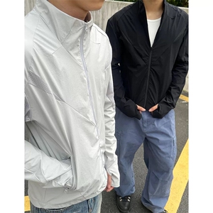 （网图慎用）连帽特批P55立领特批P50百搭激光冲孔防晒衣男J5257图片