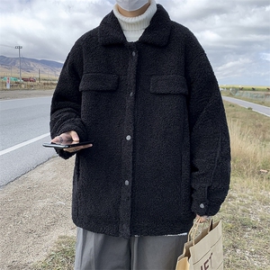 颗粒夹克男韩版潮流个性帅气2024秋冬季新款ins宽松外套W3695-P58图片