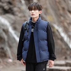 加厚立领冬季男士棉马甲潮流休闲纯色棉背心大码A266-MJ204-P30，男装背心/马甲，电商A266
