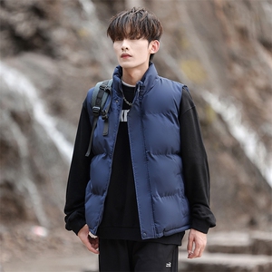 加厚立领冬季男士棉马甲潮流休闲纯色棉背心大码A266-MJ204-P30图片