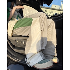 XZ612-K785-P55控79夏季伞兵裤运动街舞休闲裤撞色拼接速干裤，男装休闲裤，星座612