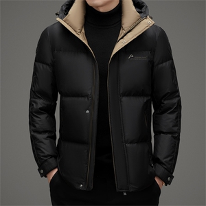 DAJ9808钱塘2020-2新款百搭冬季厚款休闲中年男士羽绒服P250,瘦矮个子中年男性穿衣搭配图片