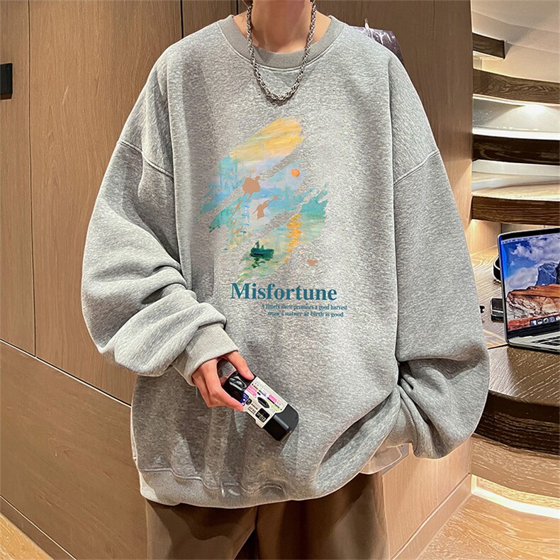 抖音得物供货可提供视频2024春季新款重磅美式卫衣DY5628,男装卫衣,电商A486