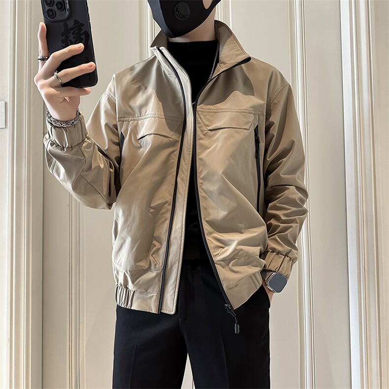 痞帅炸街高级感潮男士外套夹克社会小伙店主风301C-JK14-P98控138,男装夹克,星座301C（原B323）