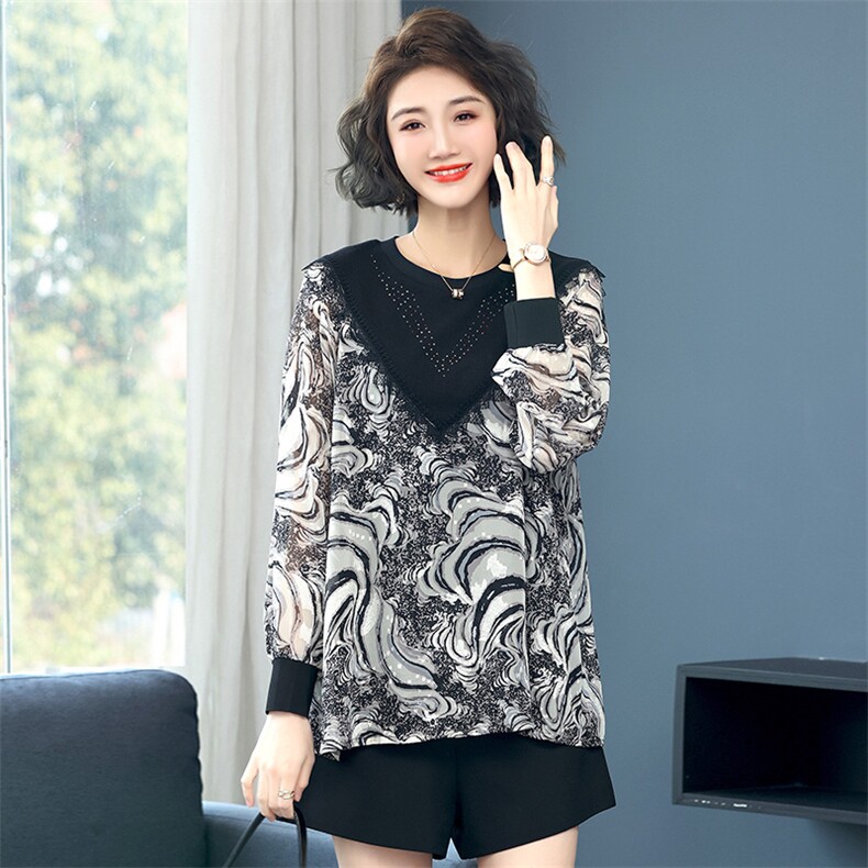 2023春装新款衬衫花色舒适显瘦潮流简约时尚经典大方，女装衬衫，丽影随形