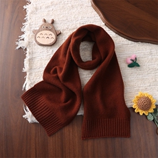 2025年秋季新款双股宽边针织羊绒围巾时尚休闲通勤百搭，围巾，联起羊绒