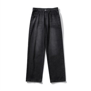 推荐！港风宽松潮流直筒牛仔长裤男女B377-N680-P4558，男装牛仔裤，电商B377